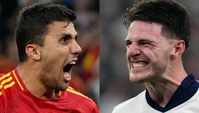 Spain vs England: Rodri vs Declan Rice battle crucial as Three Lions seek midfield control