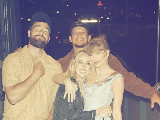 Brittany Mahomes shares pics with Taylor Swift and Travis Kelce overseas: 'A time was had'