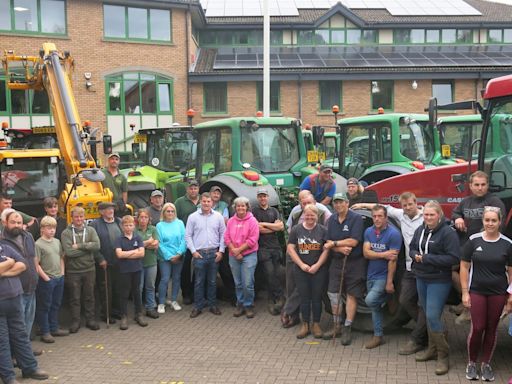 Vegan 'dictatorship' move sparks council tractor protest