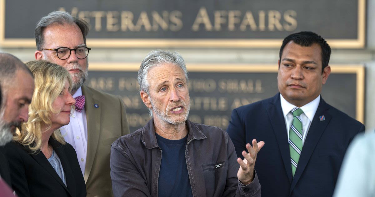 Jon Stewart pushes VA to cover troops sickened by uranium after 9/11. Again, they are told to wait