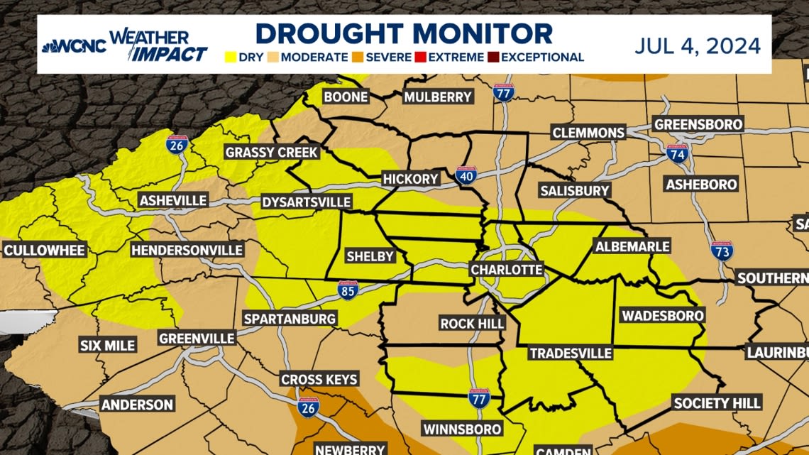 Drought Monitor Map covers North Carolina 100% for the first time since 2009