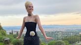 Elle Fanning Looks Like a Princess in This Ruffled Black Vintage Dress