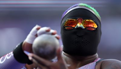 Why does Raven Saunders wear a mask when competing in 2024 Paris Olympics, explained