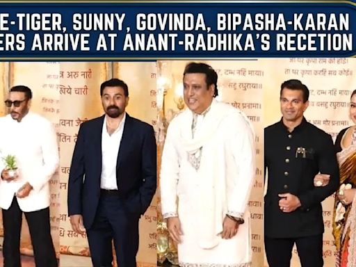 Tiger-Jackie Shroff, Bipasha-Karan, Sunny Deol, Govinda, and others attend Anant-Radhika's reception