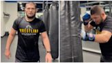 Footage shows former UFC champion Khabib Nurmagomedov training amid comeback rumours