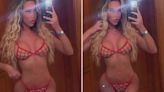 Dani Imbert looks incredible as she almost bursts out of tiny bikini