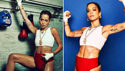 Rita Ora strips down to skimpy boxing gear for racy ringside shoot