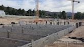 Empieza el alzamiento de las estructuras del nuevo IES l'Estació de Ontinyent