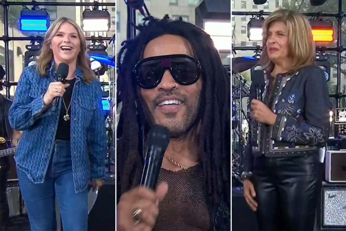 Jenna Bush Hager embarrasses Hoda Kotb on 'Today' by offering Lenny Kravitz her number: "Are you looking for love?"