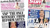 Scotland's papers: Tories target Reform and Wimbledon 'Murracle'