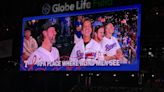 Creed is in the house. The band taking the Rangers ‘higher’ attend ALCS Game 3