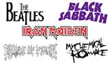 The history of rock band logos, from the 1960s to the present day