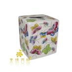 【芮洛蔓 La Romance】 東情西韻系列手繪蝴蝶方形面紙盒 / 衛生紙盒