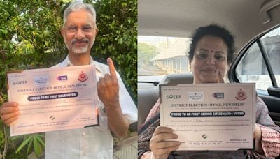 EAM Jaishankar, NCW's Rekha Sharma got certificates for voting. Know why
