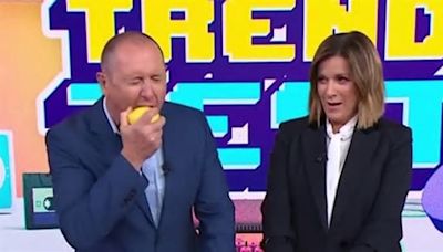 Larry Emdur attempts bizarre TikTok 'lemon' trend live on-air… and isn't happy about it: 'That producer just got fired'