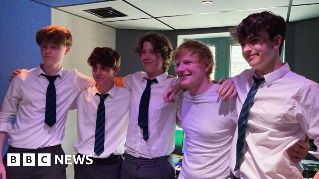 Ed Sheeran opens £250k studio at former school in Framlingham