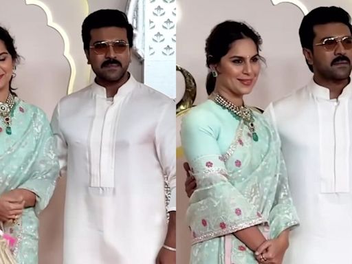 Ram Charan And Upasana Kamineni Pose Together At Anant Ambani-Radhika Merchant's Wedding; Watch - News18