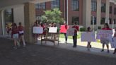 Community members protest against proposed library closures in St. Charles County