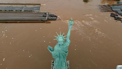 Las inundaciones en Río Grande del Sur, Brasil, vistas desde el aire