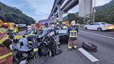 國1林口路段奪命連環車禍釀1死2重傷 起因竟是變換車道不當