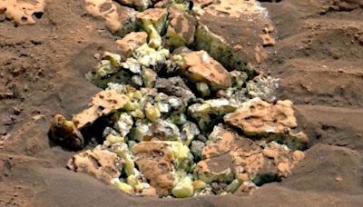 Encontró Curiosity cristales de azufre por primera vez en Marte