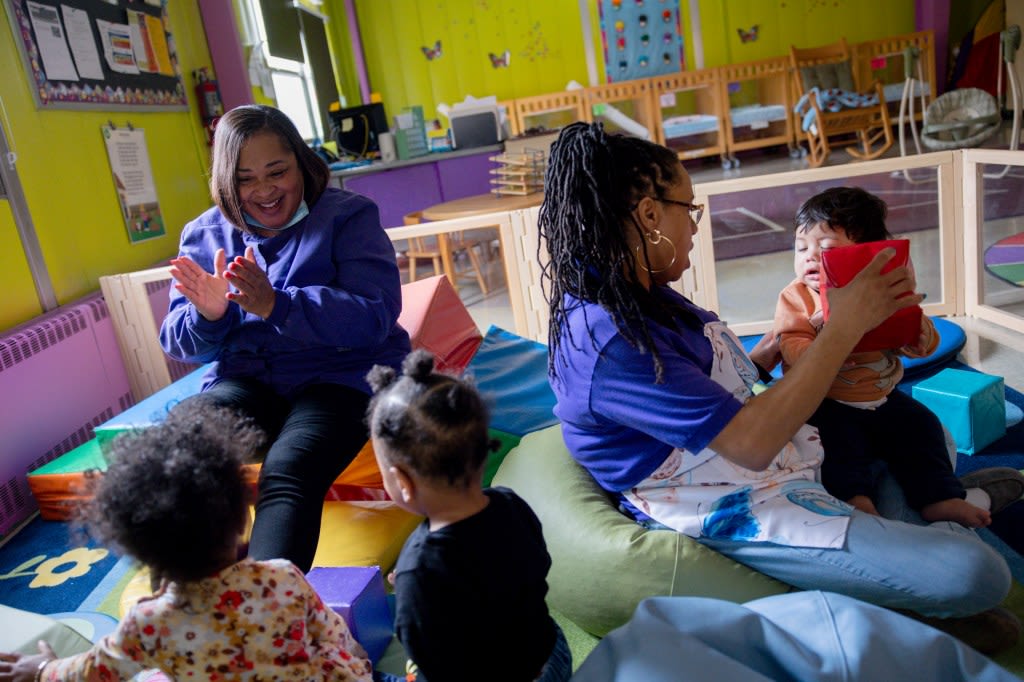 Free infant care center is a safety net for teen parents, allowing them to stay in school