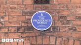 Blue plaque at Middleport Pottery honours writer Arnold Bennett