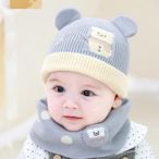 嬰兒帽子秋冬季新生嬰幼兒男寶寶保暖針織帽冬天女兒童護耳毛線帽