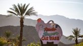 Famed pink elephant car wash sign on Highway 111 gets historic status from Rancho Mirage