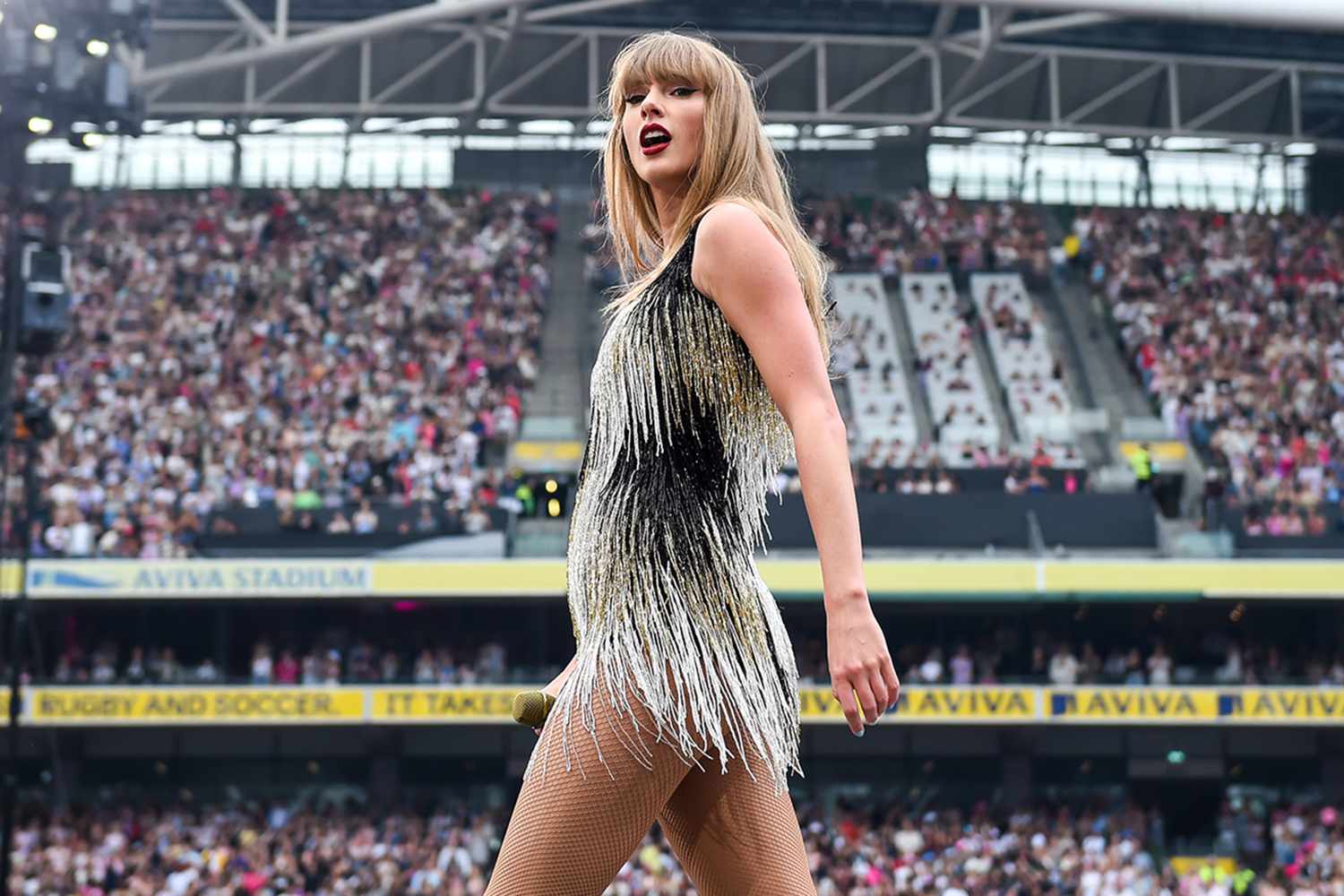 Taylor Swift Brings the Eras Tour to Dublin, Plus Anya-Taylor Joy and Cara Delevingne, Florence Pugh and More