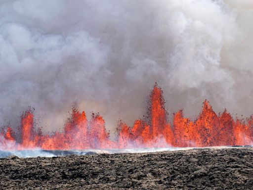 Lava continues to flow from Iceland volcano but not at powerful level as eruption