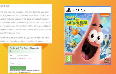 New SpongeBob SquarePants game gives Patrick an open-world Bikini Bottom to unleash "physics-based chaos" upon, according to product listing leak