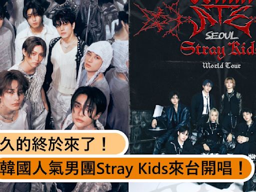 敲碗很久的終於來了！韓國人氣男團Stray Kids終於來台開唱！快準備好你的錢包！