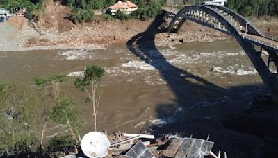 VÍDEO: imagens aéreas mostram região da Ponte Ernesto Dornelles, na BR-470, 20 dias após deslizamentos de terra | Pioneiro