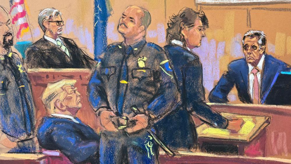 Veteran sketch artists have never seen a trial like Trump's