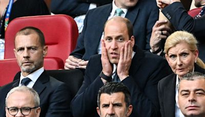 Prince William Animatedly Watches England's EURO Quarterfinals Match in Germany