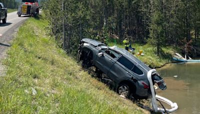 Five injured after car crashes into geyser in Yellowstone National Park on Thursday