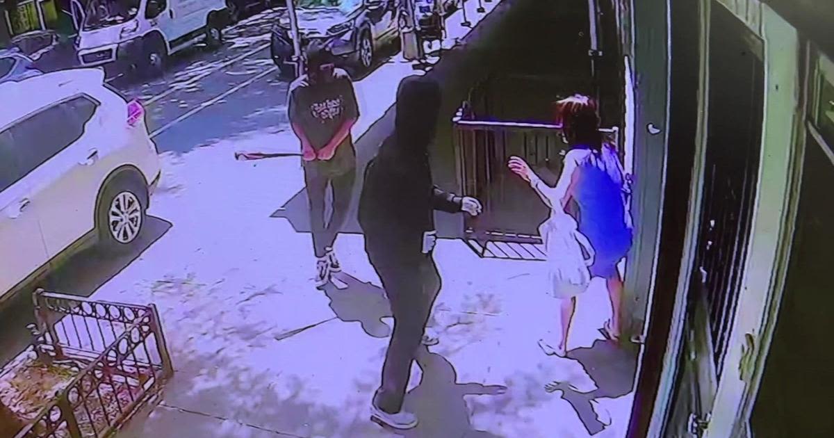 Video shows men attacking woman with baseball bat on New York City street