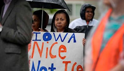 Iowa law allows police to arrest and deport migrants. Civil rights groups are suing