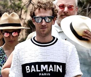 Mark Zuckerberg Goes Full Hypebeast in $1,500 Balmain T-Shirt on Ibiza Vacation with Wife Priscilla Chan