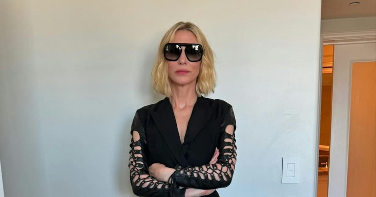 Cate Blanchett's Vintage Jacket Look Takes Bondage to the Boardroom