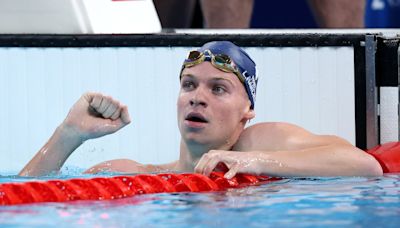French commentators go wild as Leon Marchand smashes Olympic record to secure second gold