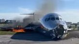 Chocó y se incendió un avión de 126 pasajeros en Miami