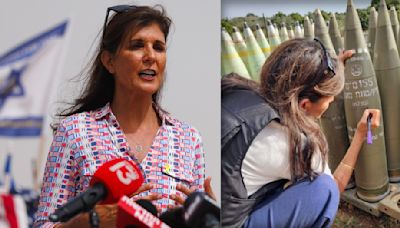 Nikki Haley writes 'finish them' on Israeli artillery shell: A look at her trip to Israel and her past comments on the war in Gaza