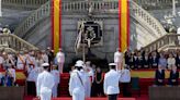 Marín da la bienvenida a la Princesa Leonor en los actos del Carmen presididos por Felipe VI