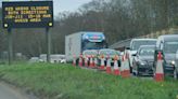 Miles of gridlock as stretch of M25 closed for first time ever