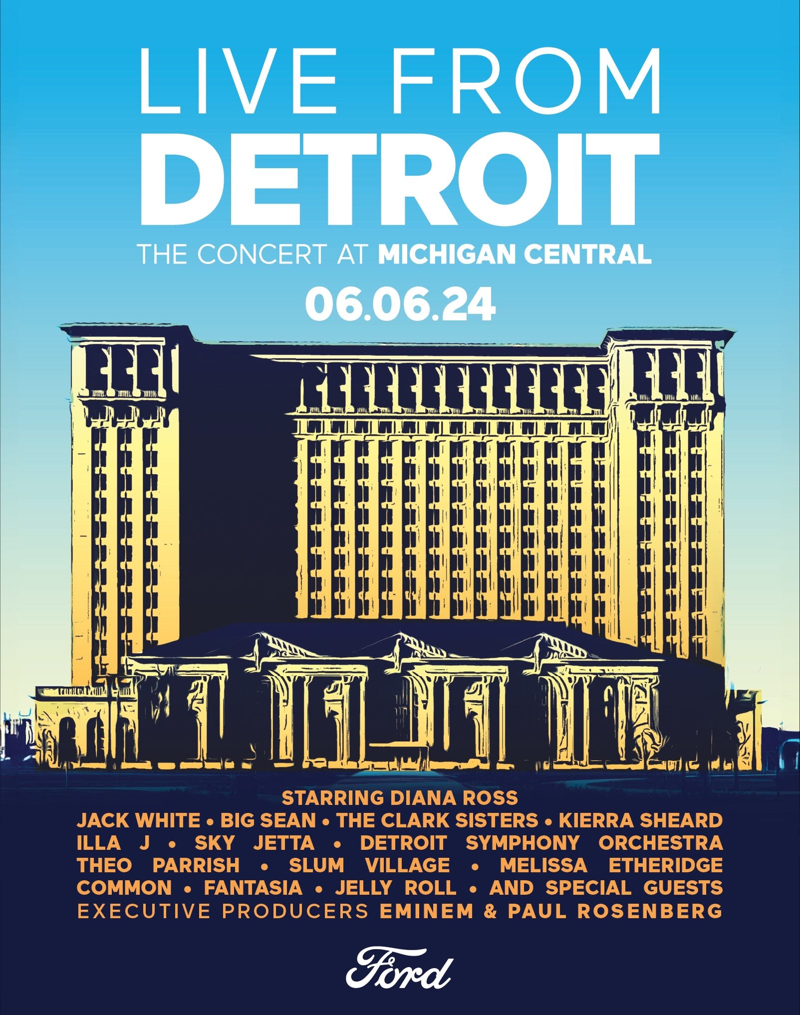 How to watch Detroit's star-studded Michigan Central Station opening concert on TV