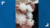 Why does some hail look round and other hail look spikey?