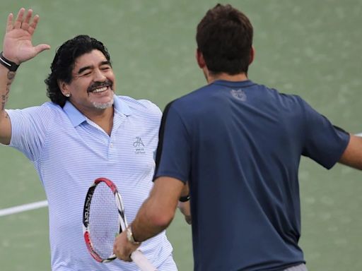 Del Potro recordó a Maradona con una divertida anécdota en la Copa Davis: «Cuando ganamos se metió al vestuario…»