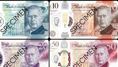 Billetes con retrato del rey Carlos III entran en circulación este miércoles en el Reino Unido - La Tercera